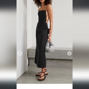 Christopher Esber Black Strappy Midi Dress 4